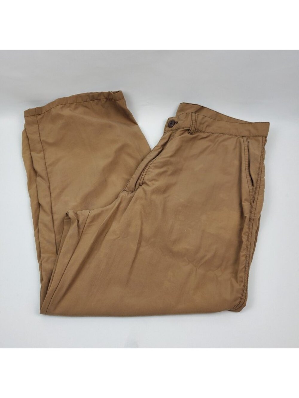 Patagonia Pants Men 36 Outdoor Travel Flat Front Brown (actual 34X25)